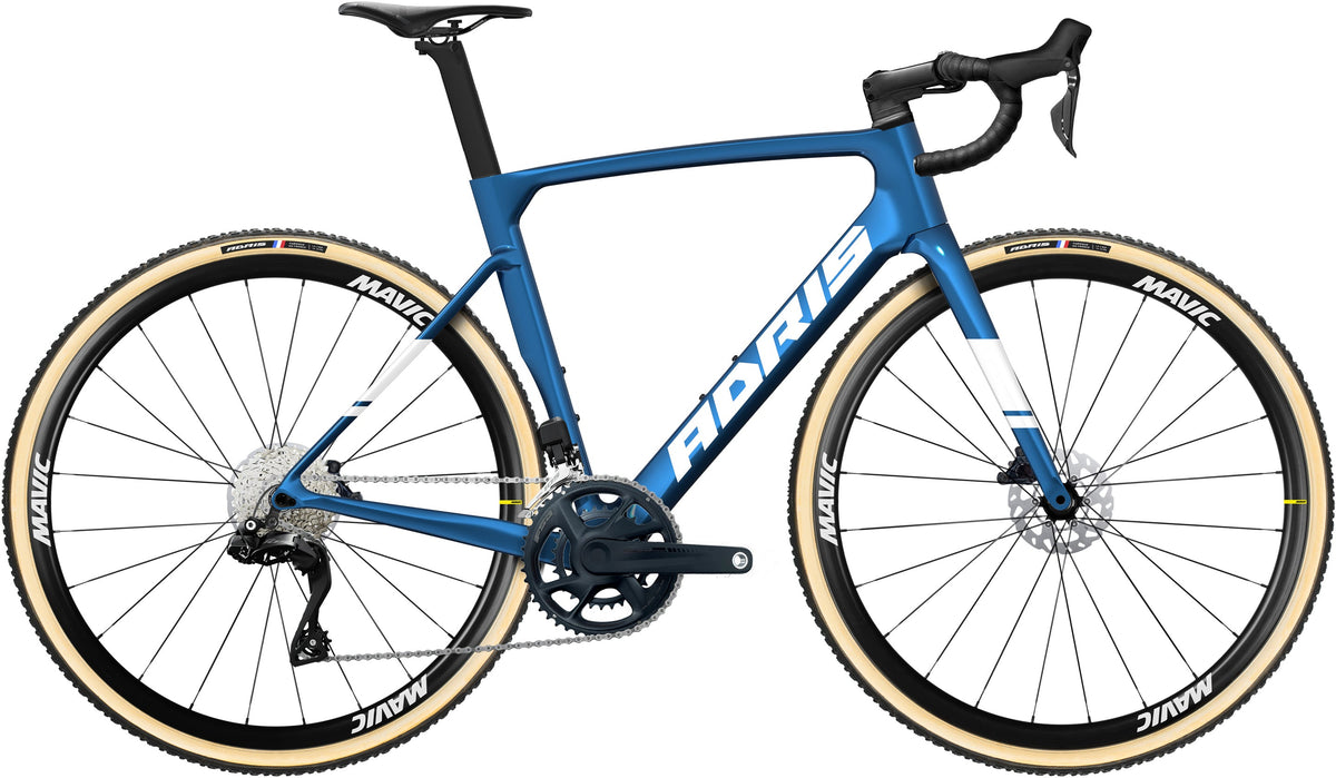 Vélo cyclo-cross Adris le sous-bois 105 di2 12s bleu saphire