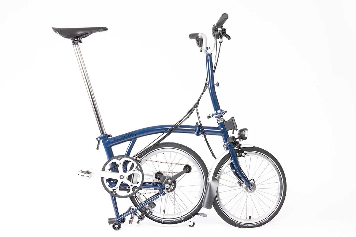 Vélo pliant Brompton c line explore - archive tempest blue - 6 vitesses