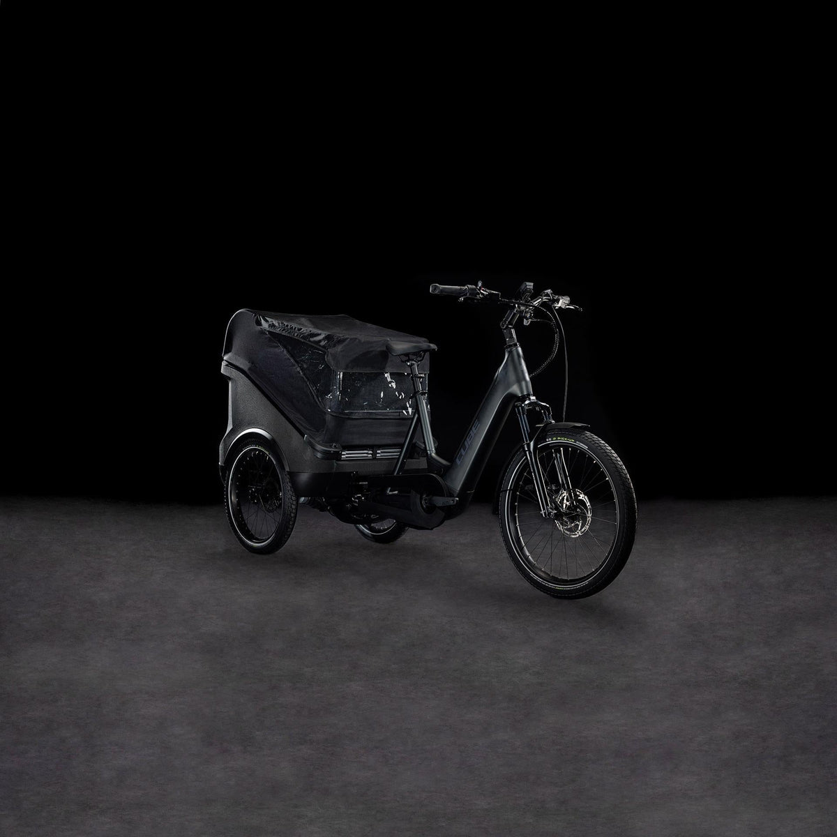 Vélo cargo électrique Cube trike hybrid cargo 750 grey´n´reflex