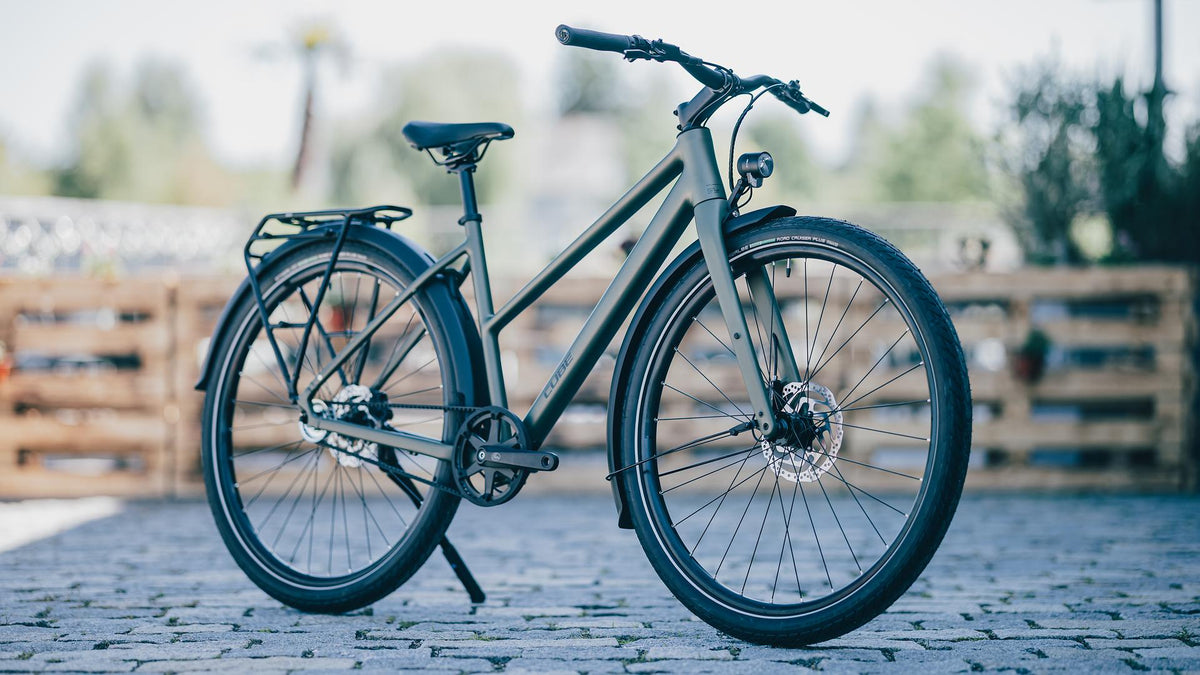 Vélo ville Cube editor one fe trapeze reedgreen´n´black