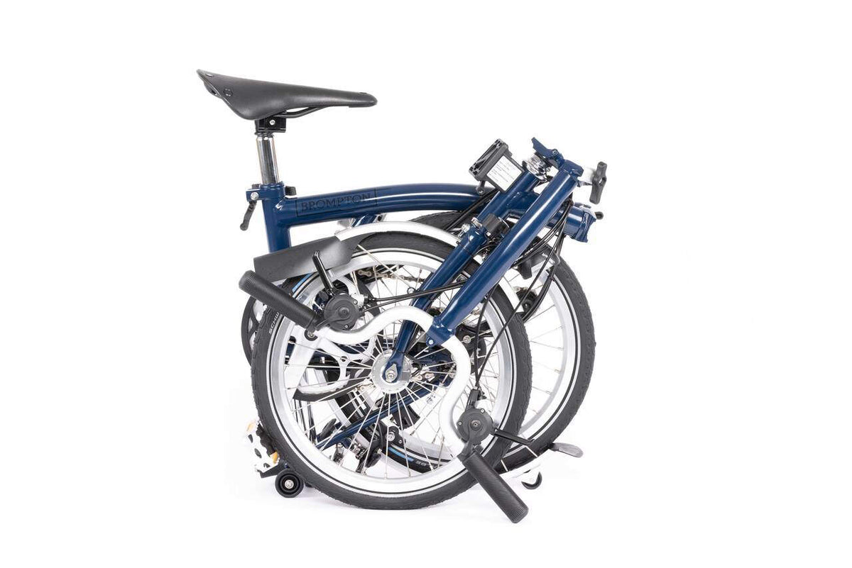 Vélo pliant Brompton c line explore - archive tempest blue - 6 vitesses