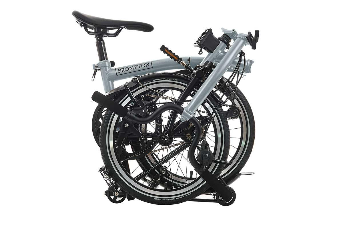 Vélo pliant Brompton p line urban with roller frame - 4 vitesses
