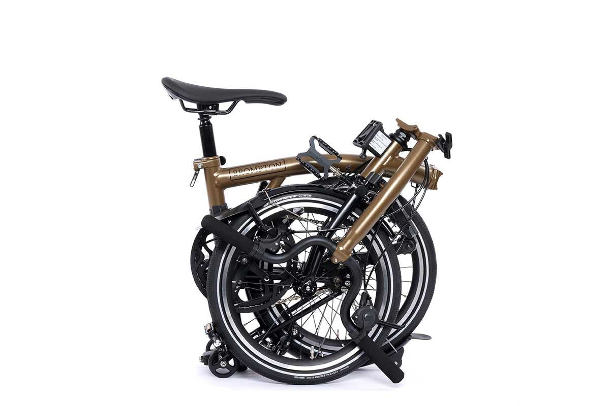 Vélo pliant Brompton p line urban with battery lighting - 4 vitesse