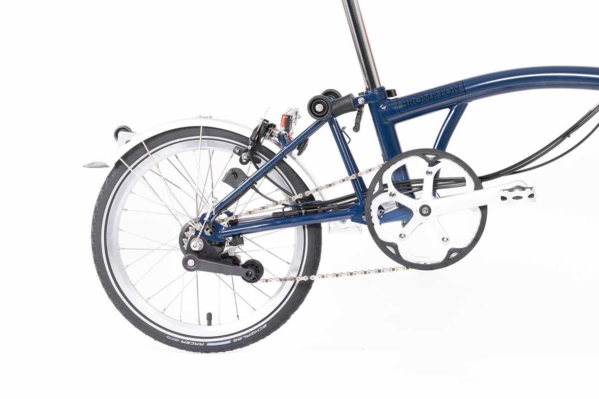 Vélo pliant Brompton c line explore - archive tempest blue - 6 vitesses