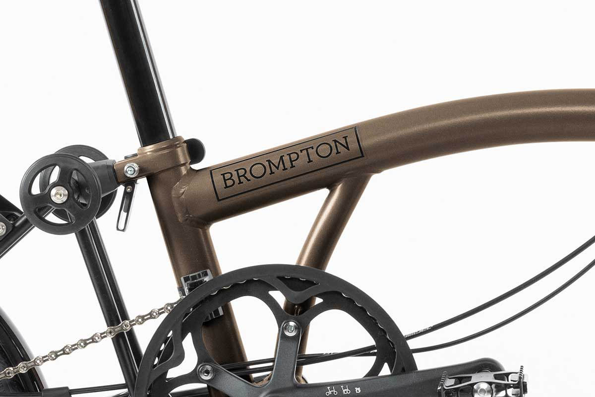 Vélo pliant Brompton p line urban with battery lighting - 4 vitesse