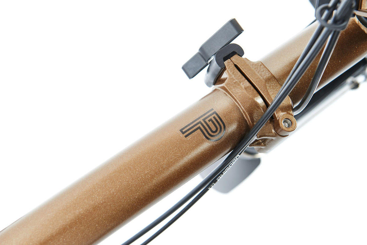 Vélo pliant Brompton p line explore with roller frame - 12 vitesses