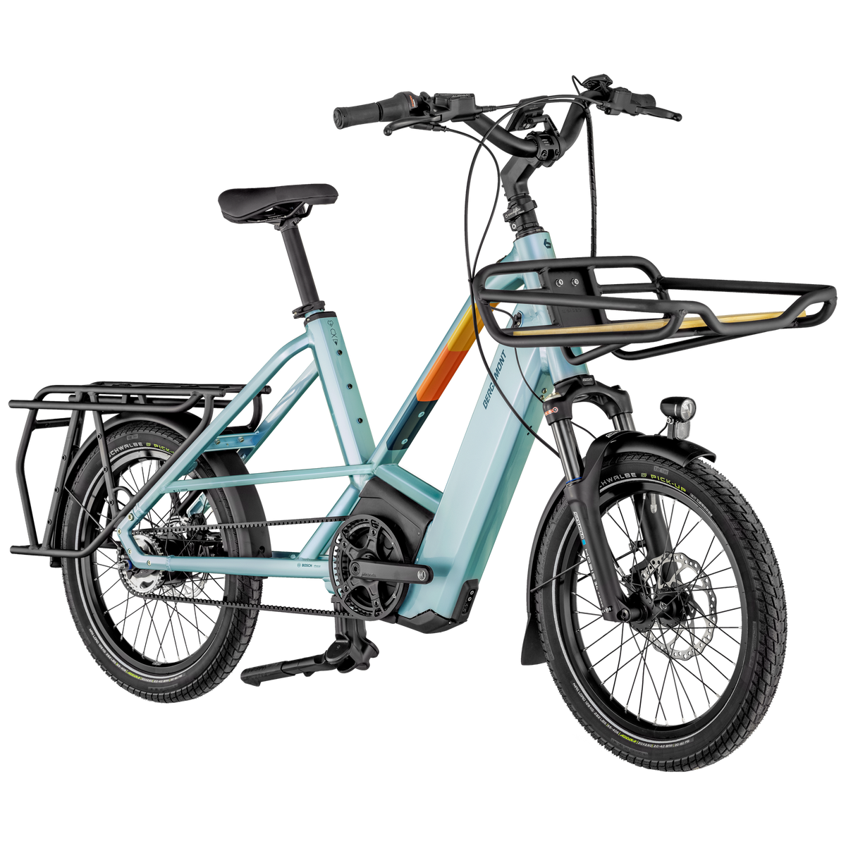 Vélo cargo électrique longtail Bergamont hans-e lt