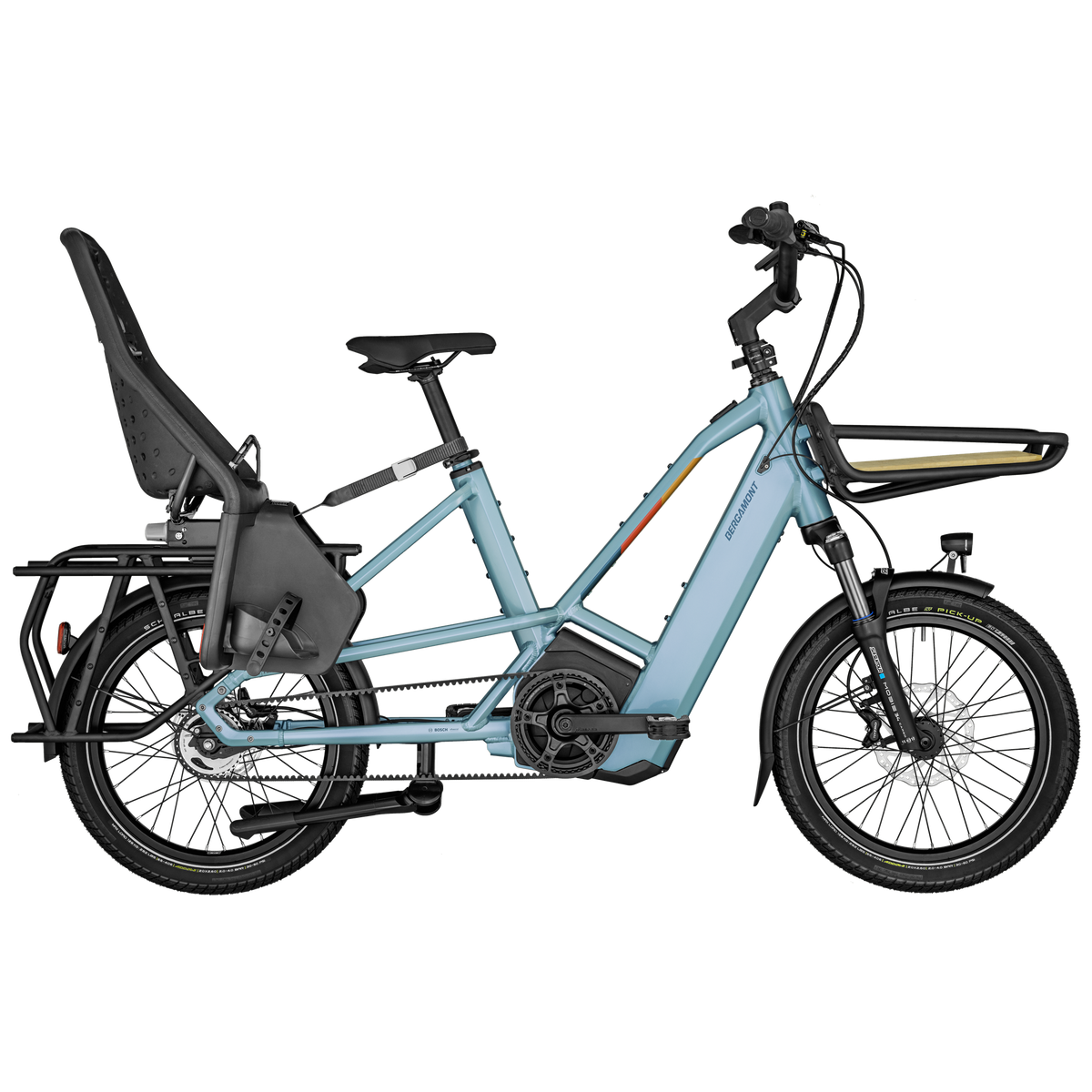 Vélo cargo électrique longtail Bergamont hans-e lt