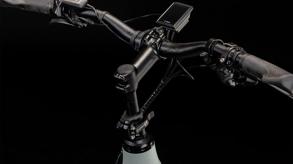 Vélo cargo électrique longtail Cube longtail hybrid sport 725 swampgrey´n´reflex