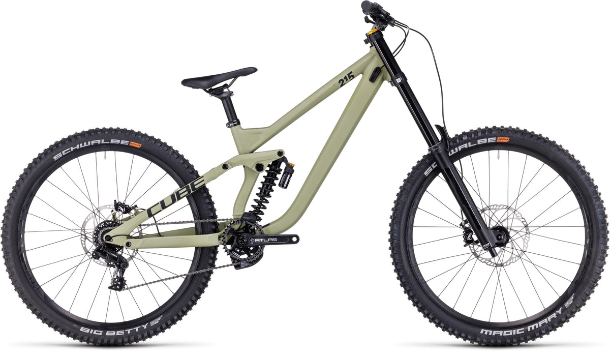 Vtt dh Cube two15 race 27.5 lightolive´n´black