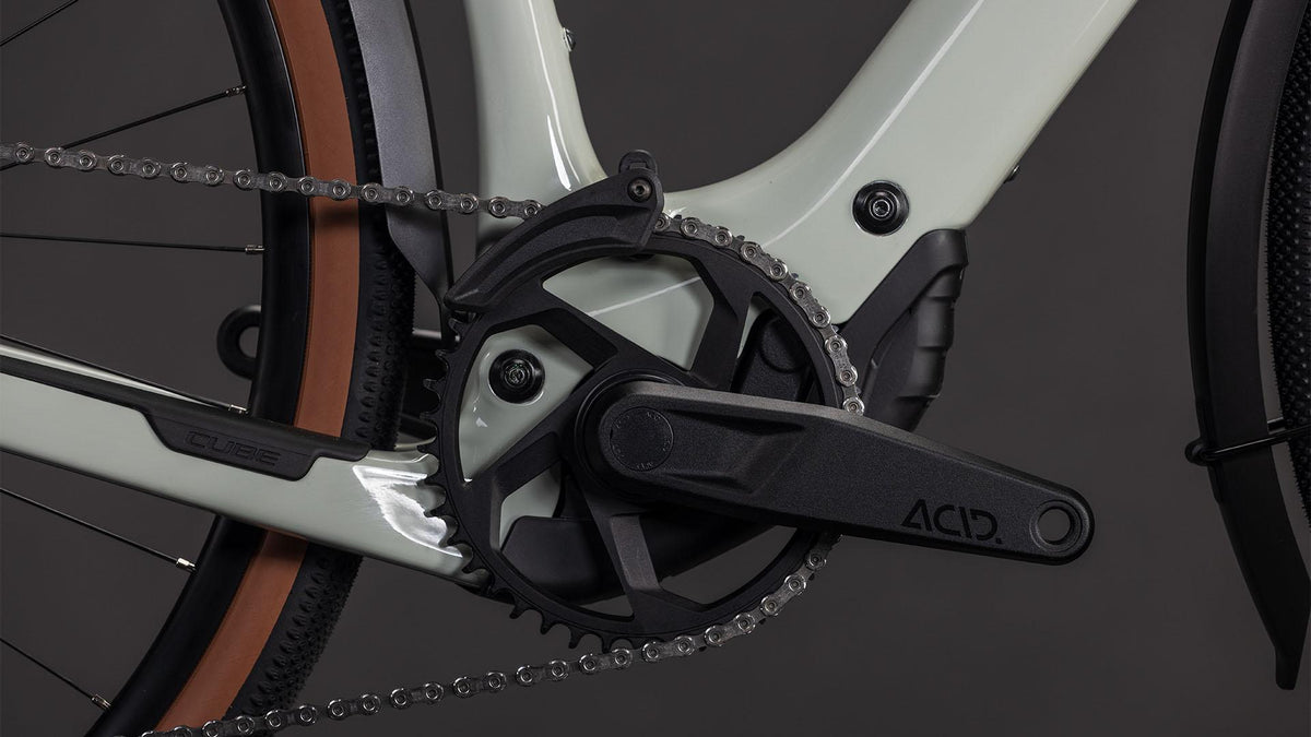 Vélo gravel électrique Cube nuroad hybrid c:62 race 400x fe reedbeige´n´black