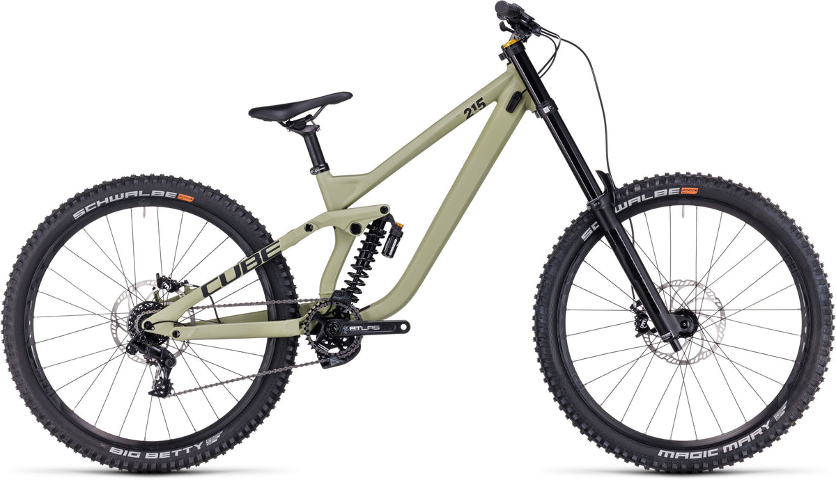 Vtt dh Cube two15 race 27.5 lightolive´n´black