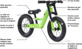Draisienne Berg biky city vert 2½-5 ans