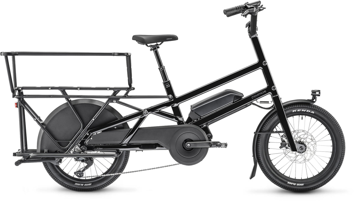 Vélo cargo électrique longtail Moustache lundi 20.3 équipé