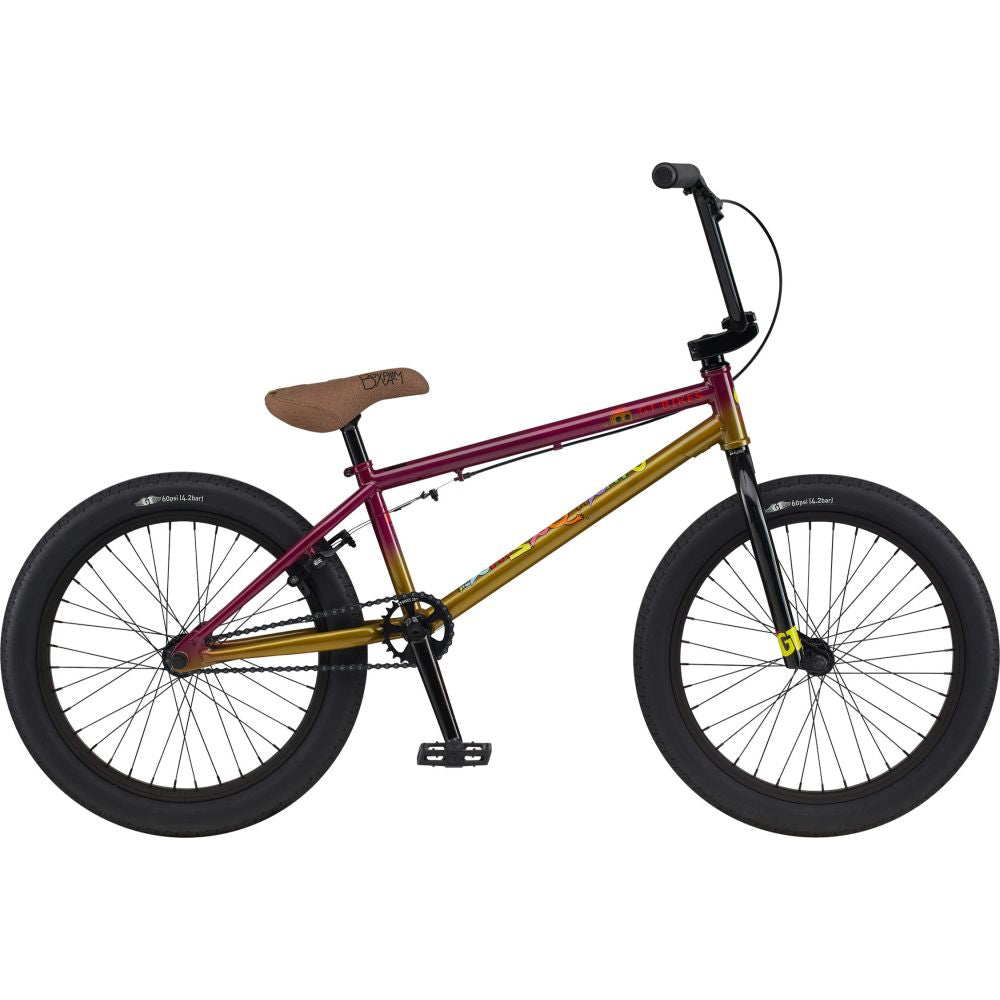 Bmx Gt Performer Mercado 20.5" Trans Rasberry / Trans Yellow