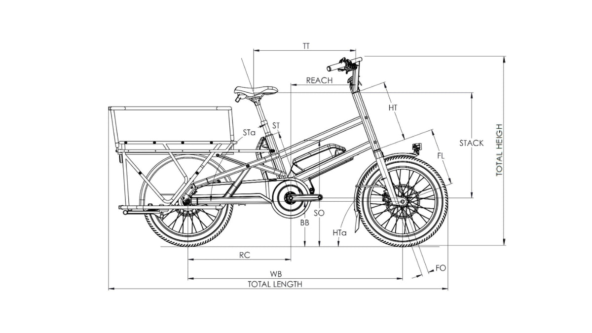 Vélo cargo électrique longtail Moustache lundi 20 cargo 1